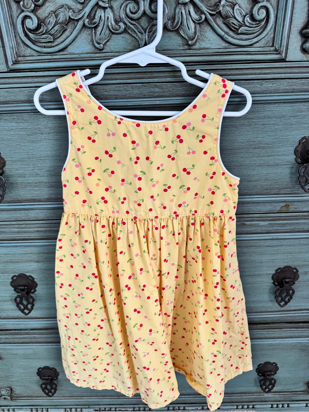 Gymboree Yellow Cherry Print Summer Dress